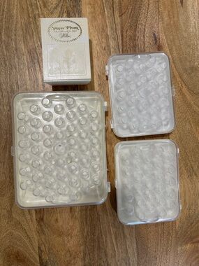 VINTAGE 1970's Cake Decorating Icing Tip Holders and Box